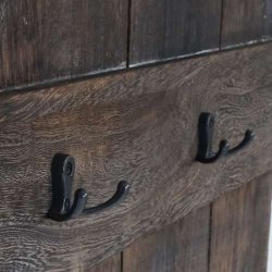 V�gh�ngt garderobe - brun knager�kke med 6 knager 91x60cm - entrem�bel