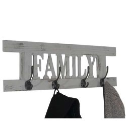 2 knager�kker Home + Family garderobe - antik gr� entrem�bler