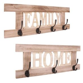 2 knager�kker Home + Family garderobe - antik natur brun entrem�bler