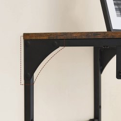 Knager�kke med hattehylde og b�jlestang 40x24x24 cm - rustik brun