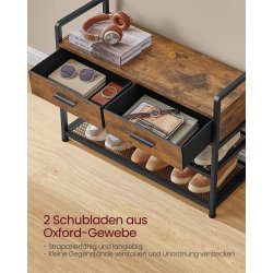 Garderobestativ - stort tjstativ til entre - rustik brun