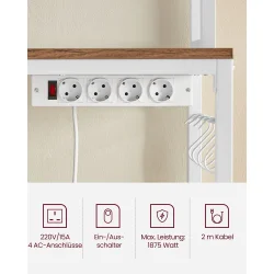 Kkkenreol med indbygget strm - kkken modul - brun 40x80x170