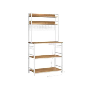 Kkkenreol med indbygget strm - kkken modul - brun 40x80x170