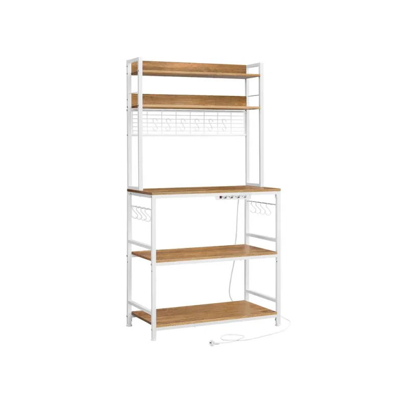 Kkkenreol med indbygget strm - kkken modul - brun 40x80x170