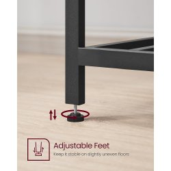 K�kken� i industrielt design med hylder - gr� beige 120x60x90