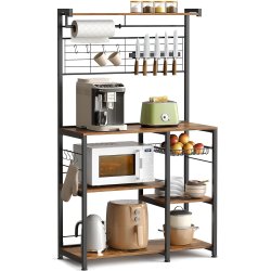 K�kkenreol - k�kkenstativ - rustik brun L90 x B42 x H167,3 cm