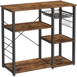 Kkken - kkkenreol i industrielt design - rustik brun 90x40x84