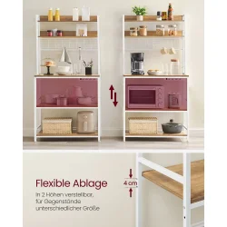 Kkkenreol med indbygget strm - kkken modul - brun 40x80x170