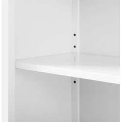 Kommode med skab/skuffe - hvid badevrelsesskab 80 x 60 x 30