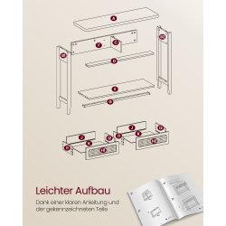 Konsolbord i boheme stil - Boho Chic sidebord - eg beige