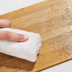 Hylder til bord - st med 2 stabelbare kkkenhylder - bambus