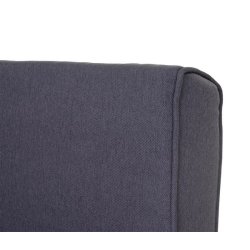 Sovestol - l�nestolsseng og g�steseng - m�rkegr� sovestol 75x185