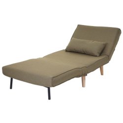 Sovestol - l�nestolsseng og g�steseng - gr�n sovestol 75x185