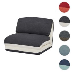 L�nestolsseng - sovestol og g�steseng - creme/sort sovestol 75x217