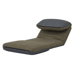L�nestolsseng - sovestol og g�steseng - khaki/gr� sovestol 75x217