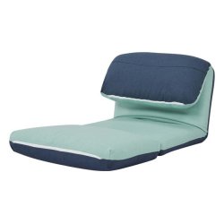 L�nestolsseng - sovestol og g�steseng - lysebl�/m�rkebl� sovestol 75x217