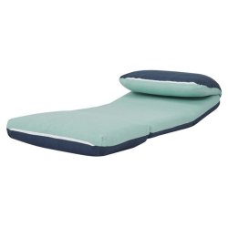 L�nestolsseng - sovestol og g�steseng - lysebl�/m�rkebl� sovestol 75x217