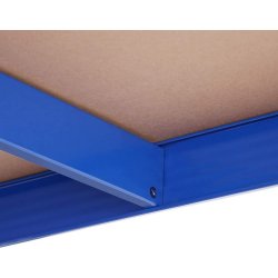 Stlreol med 5 hylder - lagerreol - bl reol 200 x 100 x 50