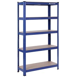 Lagerreol - v�rkstedsreol - bl� st�lreol 150 x 75 x 30