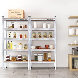 St�lreol - lagerreol - s�lv og brun reol 180 x 90 x 40