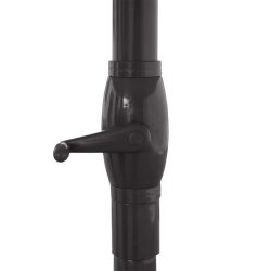 Markedsparasol  500 cm - stor rund parasol p  5 meter - antracit gr