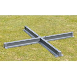 Markedsparasol  500 cm - stor rund parasol p  5 meter - antracit gr