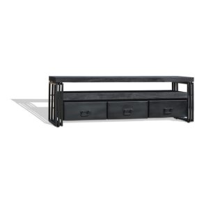 Tv-m�bel - mediebord Rail R5 155 cm - rustik TV-bord og TV-b�nk i tr�