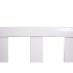 Metalbnk - bnk i metal - parkbnk i hvid pulverlakeret stl - 127 cm