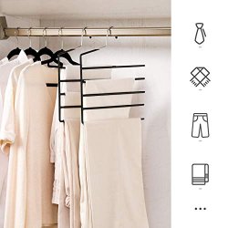 Buksebjler - sampak p 4 stk skridsikre bjler til 5 bukser - sort