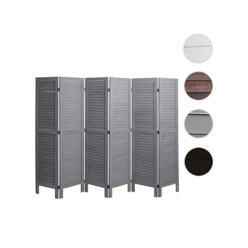 Sk�rmv�g i m�rkegr� antik vintage tr� - rumdeler/foldev�g 170 x 240 cm