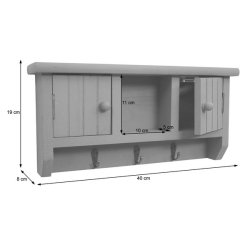 N�gle knager�kke med 2 skabe - beige v�gskab n�gleskab