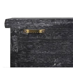 N�gle knager�kke med 2 skabe - m�rkegr� v�gskab n�gleskab