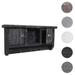 N�gle knager�kke med 2 skabe - m�rkegr� v�gskab n�gleskab