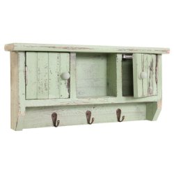 N�gle knager�kke med 2 skabe - gr�n v�gskab n�gleskab