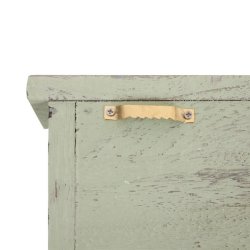 N�gle knager�kke med 2 skabe - gr�n v�gskab n�gleskab