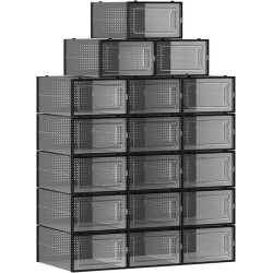 Opbevaringsbokse - 18 stk skokasser - opbevaringskasser til sko