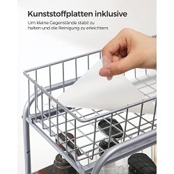 Opbevaringskurve - 2 udtrkskurve til skab og bord - gr metal