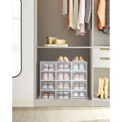 Opbevaringsbokse - 12 stk skokasser - opbevaringskasser til sko