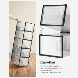 Opbevaringsbokse - 18 stk skokasser - opbevaringskasser til sko