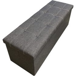 Bnk med kiste - siddebnk med opbevaring 110 x 38 x 38 - gr