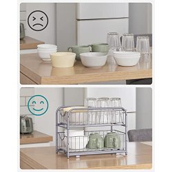 Opbevaringskurve - 2 udtrkskurve til skab og bord - gr metal