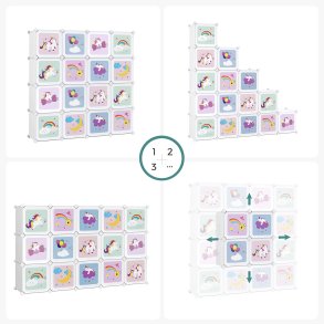 Opbevaringsskab til brnevrelset - plastikskab til brn