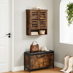 Badev�relsesskab - v�gh�ngt skab - rustik brun 60x20x70 cm