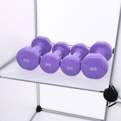 Reolsystem - kubisk garderobe i plastik med 2 bjler og 12 rum