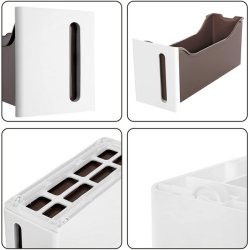 Opbevaringsvogn - smal hvid rullevogn med 4 skuffer 45x17x84