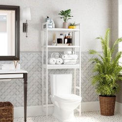 Badevrelsesreol - reol til badevrelse over toilet/vaskemaskine