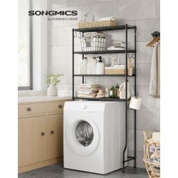 Badevrelsesreol - stlreol til over toilet og vaskemaskine - sort