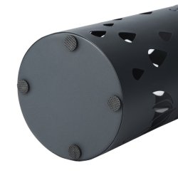 Paraplystativ med kroge og drypbakke - gr� paraplyholder