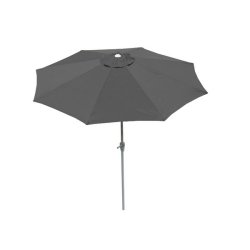 Parasol  270 cm med vip - rund aluminium antracit haveparasol  2,7 meter