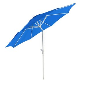 Parasol  270 cm med vip - rund aluminium bl haveparasol  2,7 meter